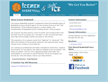 Tablet Screenshot of icemenbasketball.com